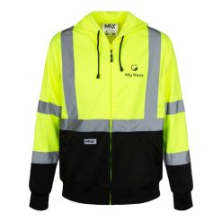 High Visibility Zip Hoodie